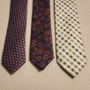 Lot of 3 Perry Ellis Portfolio mens ties